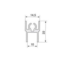 KR08 Горизонтальный верхний профиль KR08 Горизонтальный верхний профиль