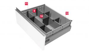 Выдвижной ящик Comfort Box с креплением фасада H=164