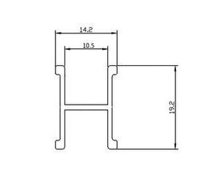 KR99 Горизонтальный межсекционный профиль без винта KR99 Горизонтальный межсекционный профиль без винта