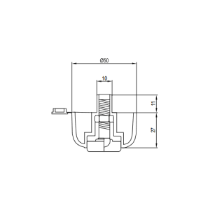 Опора регулируемая Ø50 ASA Опора регулируемая Ø50 ASA